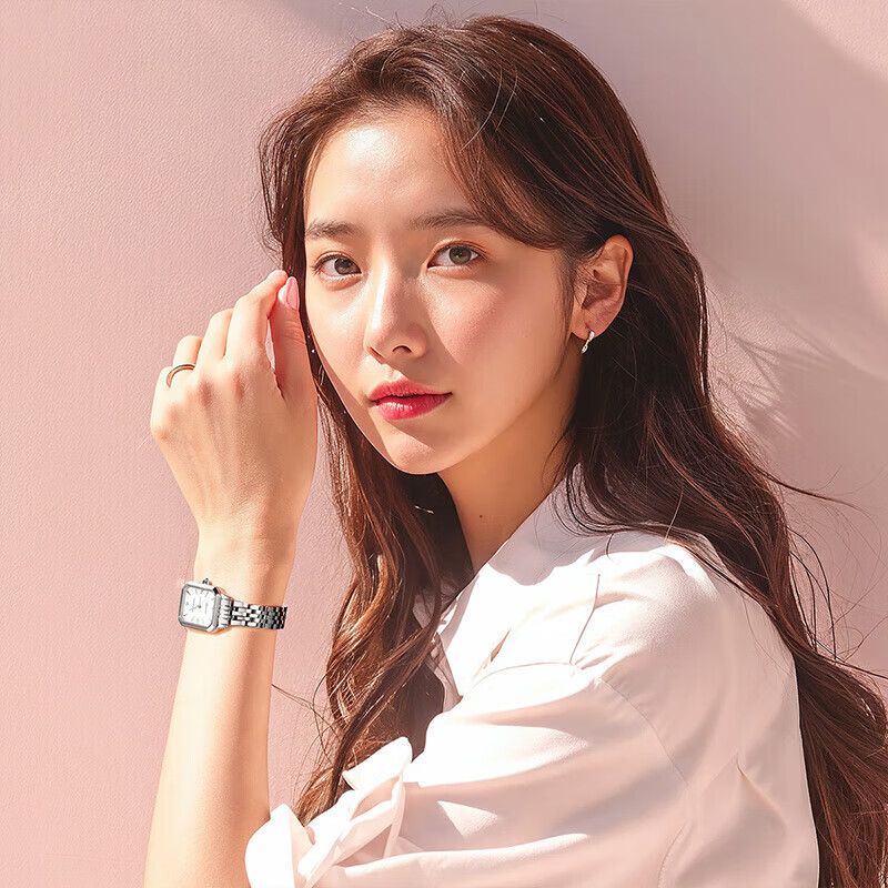 TIAN WANG Ladies' Watch, Birthday Gift, Small Square Watch, Steel Strap Quartz Watch LS31542S.S1.W