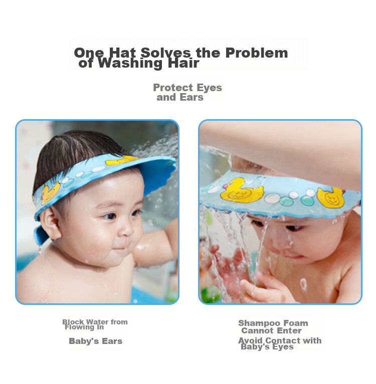 DOCTOR MA Children's Shampoo Cap, Baby Hair Washing Tool, Bathing Cap, Kids' Shampoo Hat, All Silicone, Pink 2