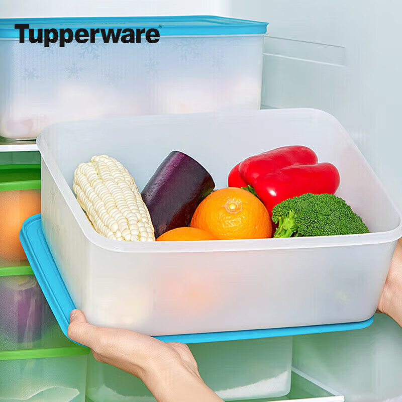 Tupperware 5.7L Snow Shadow Food Storage Container, Food-Grade, Large Capacity, Freezer And Refrigerator Sealed Storage Box, Single Pack