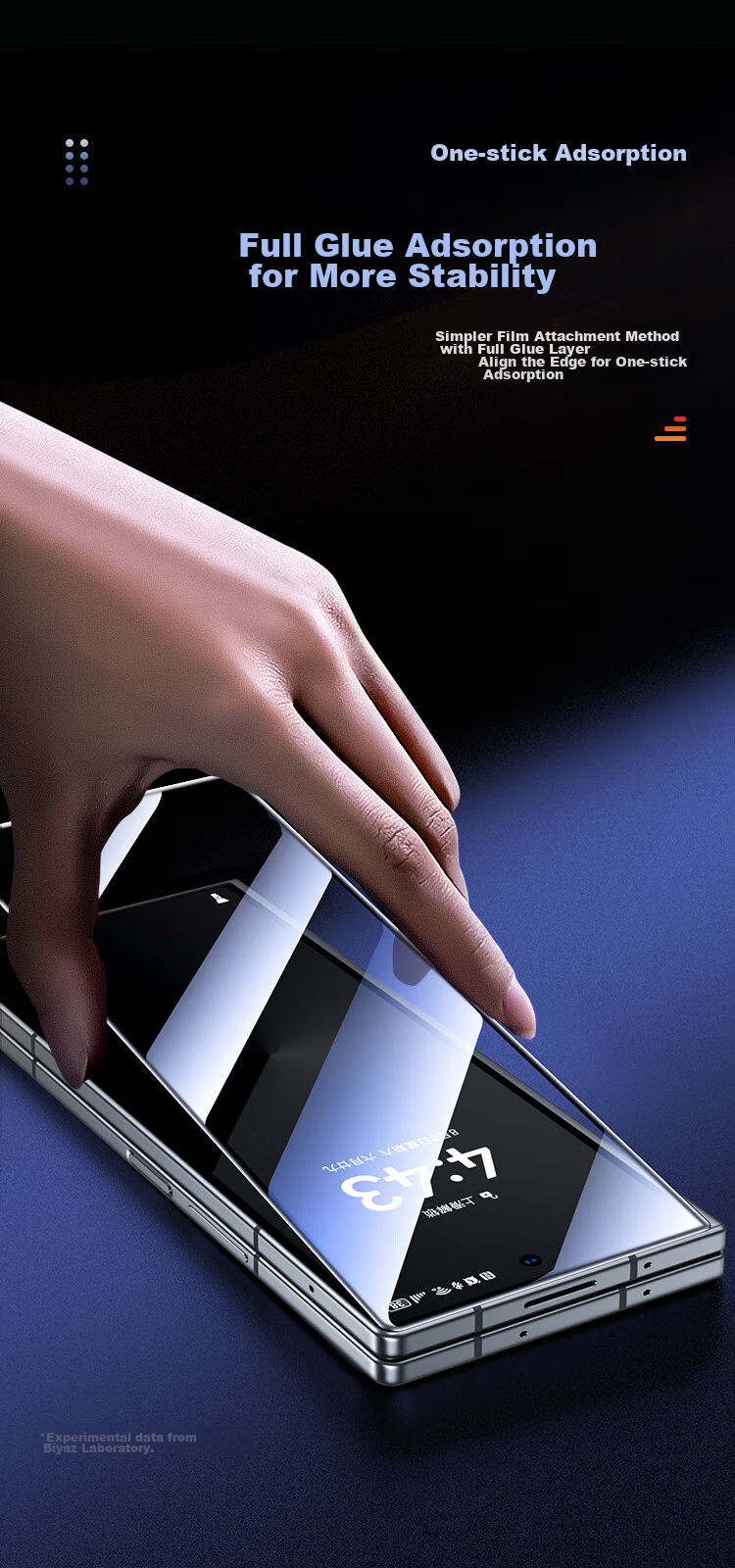 BIAZE Tempered Glass Screen Protector for Samsung Z Fold5 Outer Screen, Foldable Phone Protective Film, Full Coverage Anti-Scratch Wear-Resistant Low Fingerprint High Definition Front Screen Protective Glass JM846 13