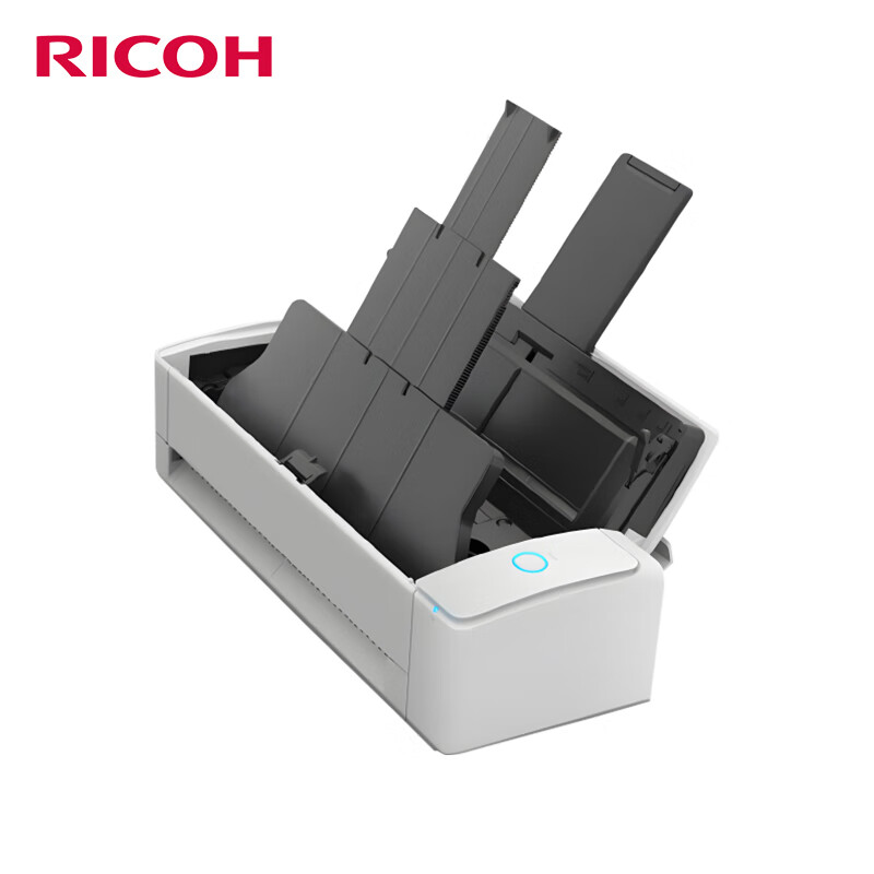 Ricoh Ix1300 A4 Portable Scanner, High-Speed Scanner with Automatic Continuous Scanning, High-Definition Scanning for Invoices, Photos, ID Cards And Passports, Wireless WiFi, 30 Pages/minute