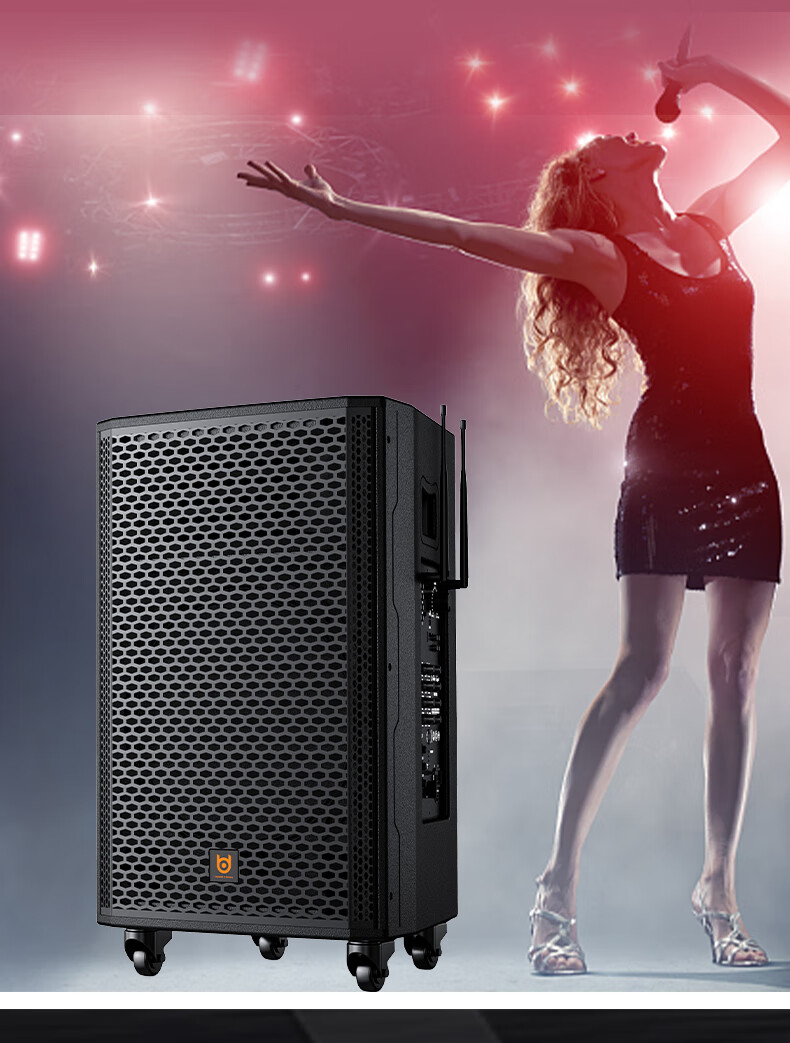 Beide BD-H0879 8-Inch High-Power Trolley Bass Outdoor Portable Square Dance Speaker 7
