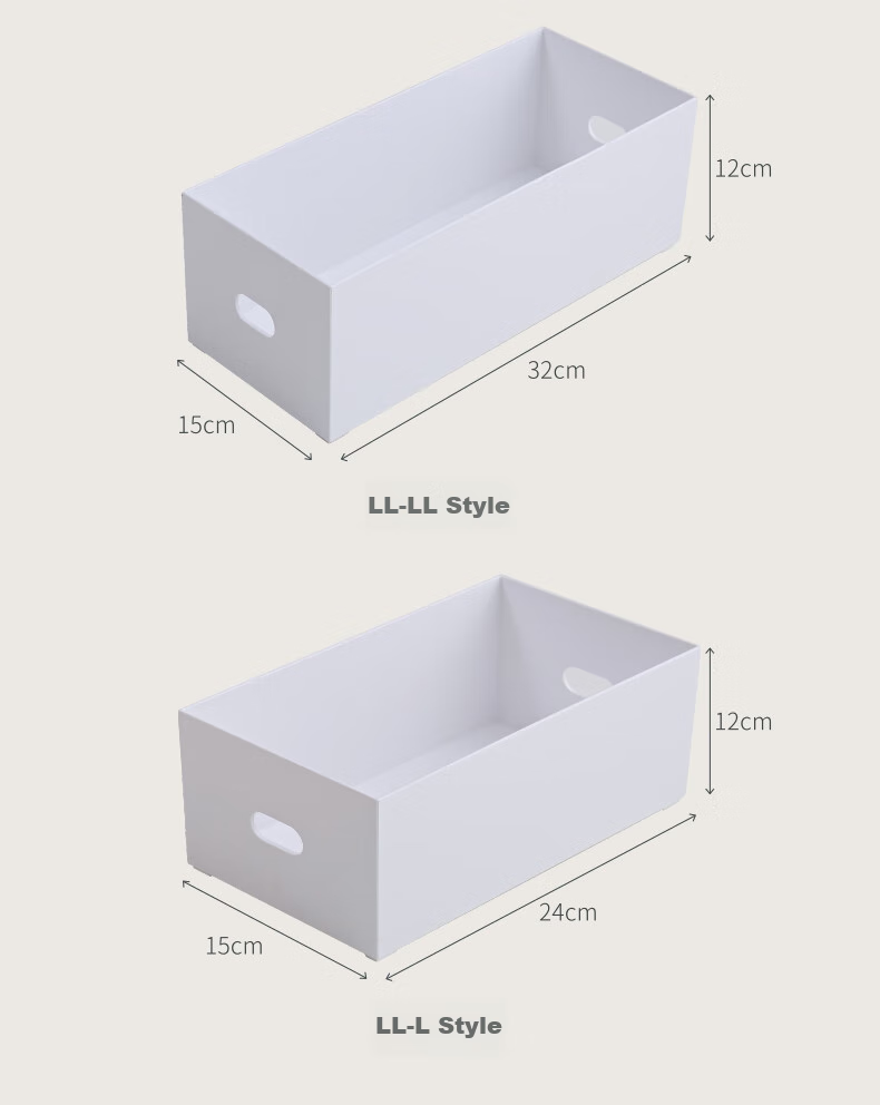 Jicang Right-Angled Storage Box, Kitchen Desktop Organizer Basket, Cabinet Organizer, Drawer Divider, Snack Storage Box, M Size, Two-Pack 13