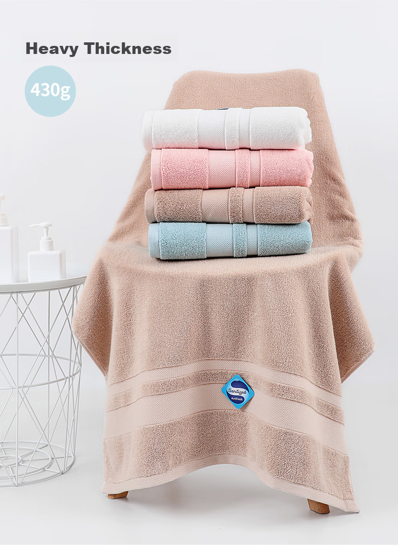 Grace AAA-Grade Antibacterial Bath Towel, Pure Cotton, for Men And Women, Quick-Drying Absorbent Sports Towel, Combed Cotton Wrap Towel 6