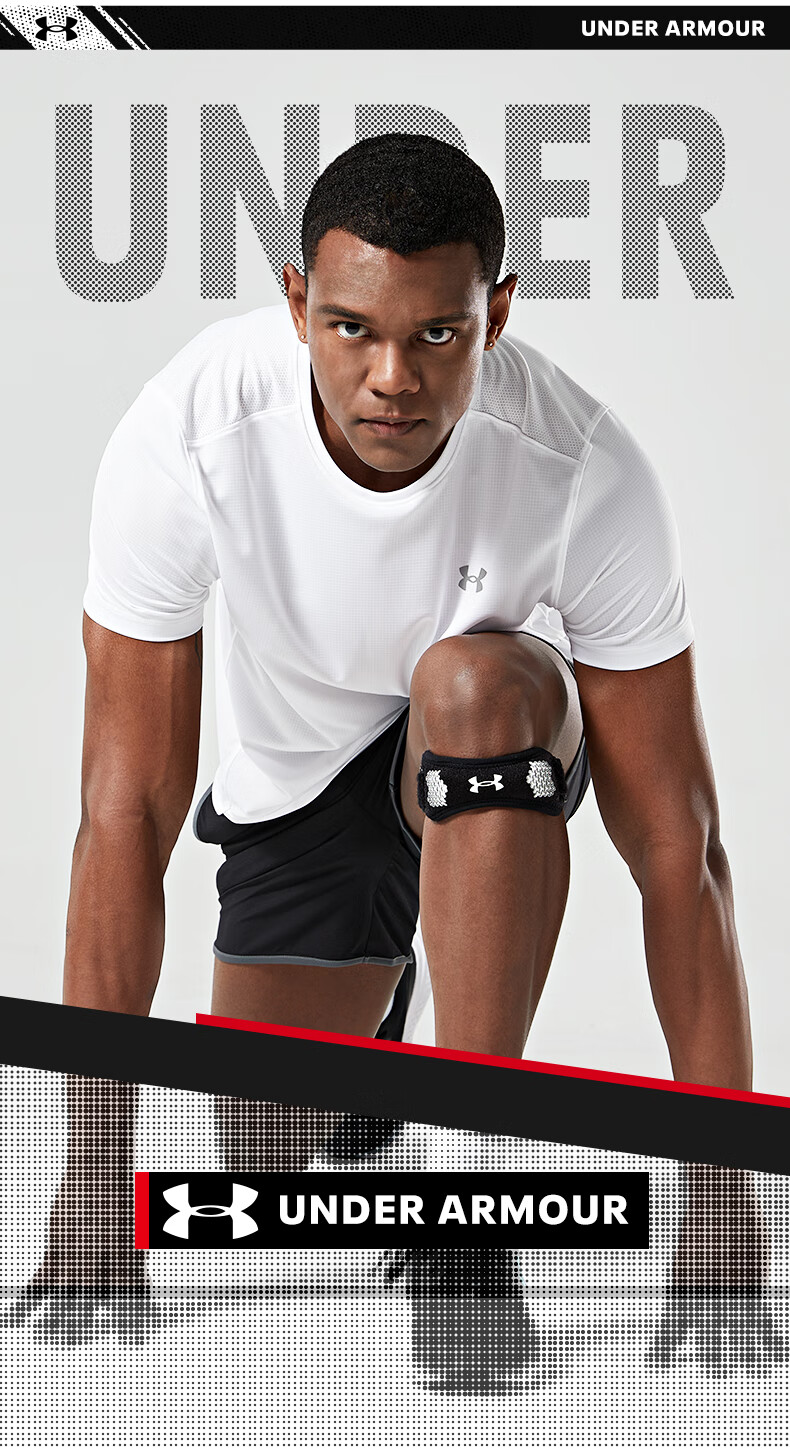Under Armour Patellar Strap Knee Brace Sports Knee Support for Men And Women, Running Stabilizer, Meniscus Protection for Jump Rope, Badminton, Basketball Patellar Strap 3