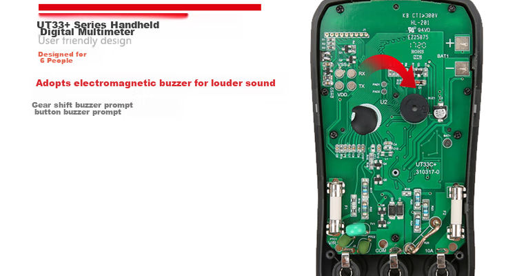 UNI-T UT33A+ Pocket Digital Multimeter, High-Precision Burn-Proof Multimeter, Electrician's Meter, Multi-Purpose Meter for Home Use 22