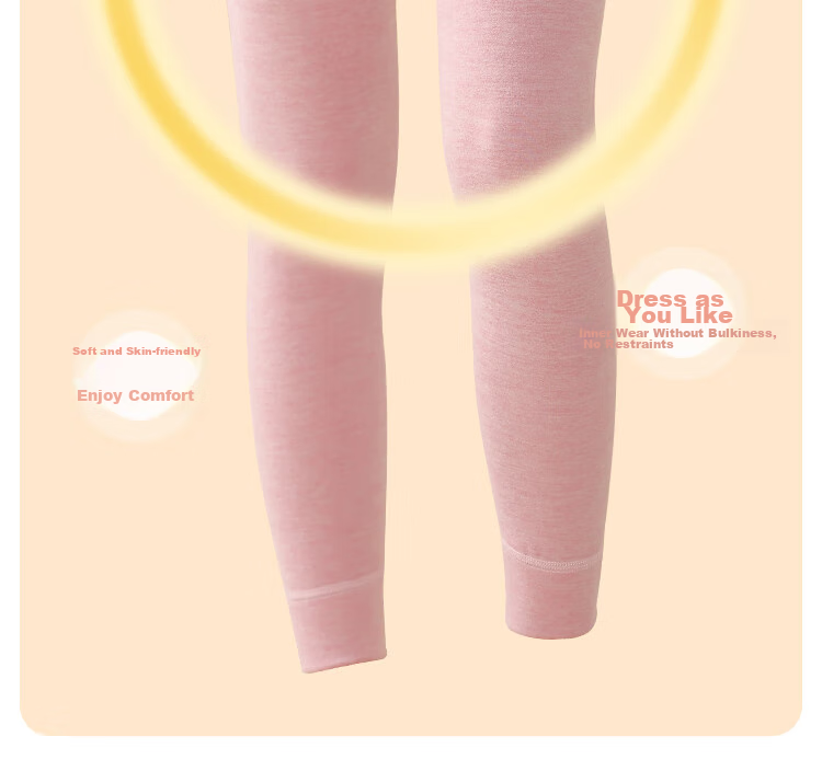LangSha [Double-Sided Brushed] Children's Thermal Pants, Girls' Autumn Trousers, for Older Kids And Teens, Home Cotton-Padded Pants, School Uniform Essential 7