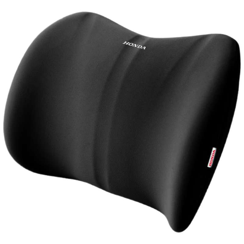 HONDA Original Black Lumbar Support Seat Cushion Travel Car Memory Foam Pillow