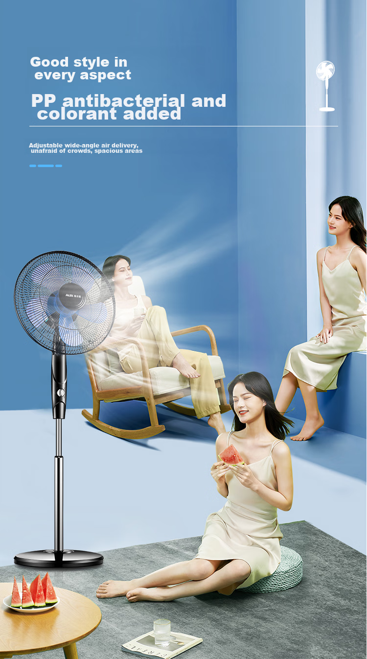 AUX Electric Fan / Mechanical Pedestal Fan / Home Fan / Air Circulation / Seven-Blade Fan / High Airflow Fan FS1619 (Timer with Extended Cord) 5