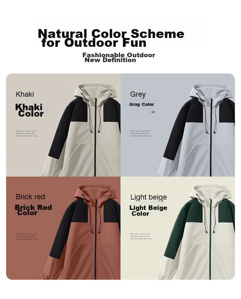 Baleno Men's Sports Woven Jacket, Spring And Autumn Outdoor Windproof Water-Resistant Casual Hooded Jacket, Simple Versatile Windbreaker 12