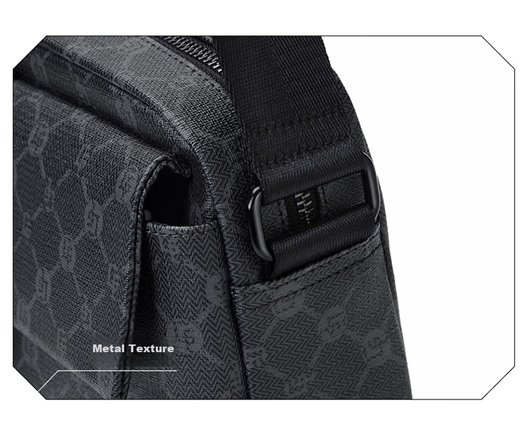 GOLF Shoulder Bag for Men, Casual Crossbody Bag, IPad And Phone Pouch, Durable Printed Business Commuter Small Square Bag 20