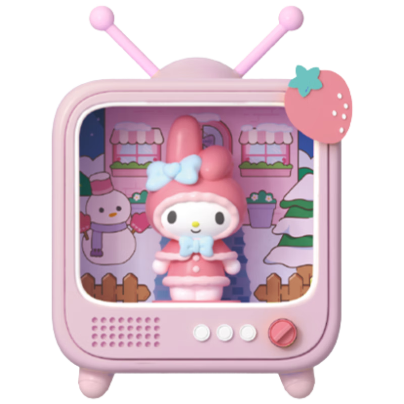KUROMI TV Light-Up Night Light Sanrio Figurine Bedroom Mood Lamp Melody Gift for Girls