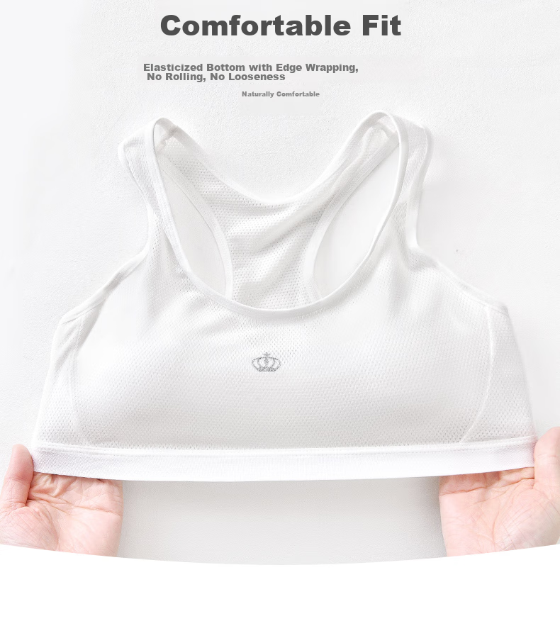 Ailier&ouluola High School Girl Bra, Sports Bra for Running, Quick-Drying And Breathable, for 16-18 Year Old Middle School Students, Underwear, Size 75B 7