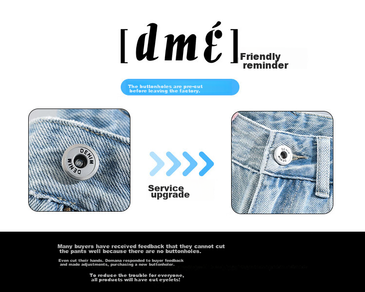 Dme [Sweet Cool Lady Style] Embroidered Tassel Jeans for Women, Spring And Summer Popular Loose Casual Non-Stretch Straight Wide-Leg Pants 16