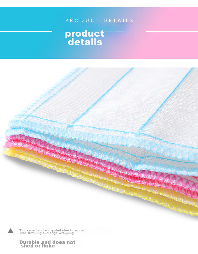 Fuaijia Sponge Block, Steel Wool Pad, Dual-Effect Scouring Pad, Dishwashing Cloth, Non-Stick Pan Special Brush, 4 Pieces Per Pack 3