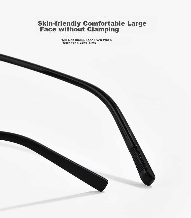 Jingbang Large Frame Myopia Glasses with Blue Light Protection, Transparent Frame Unisex Prescription Photochromic Eyeglasses 17