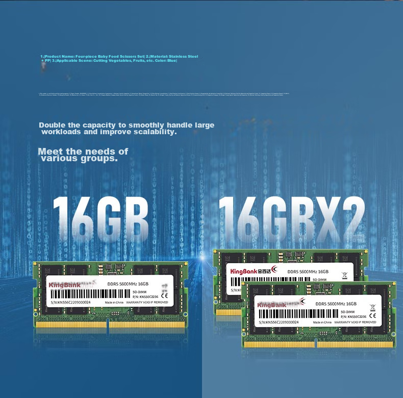 KINGBANK 16GB DDR5 5600 Laptop Memory Module, Compatible with Mini PC, Can Be Used in Dual Channel Configuratio 7