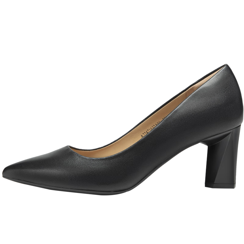 C.BANNER [Silent Series] Women's Shoes, Autumn Fashion Pumps, Irregular Heel, High Heels for Commuting, A22471632, Apricot Color, Size 38