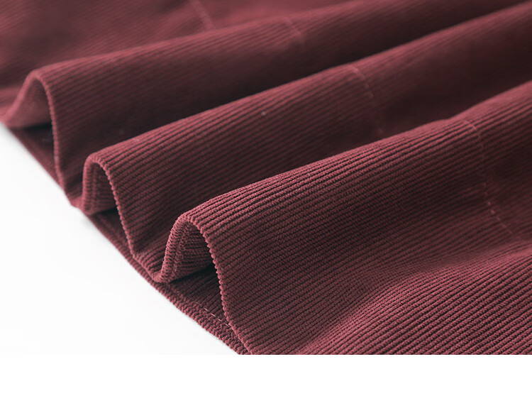 Dme [Crimson French-Style Midi Skirt], Waist-Symmetric Pleated Sharp Long Skirt, Crimson, M 16