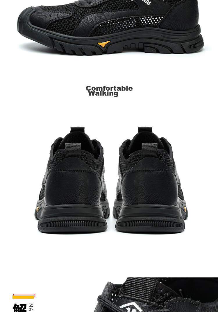 Dinggu Safety Shoes for Men, Anti-Smashing And Puncture-Resistant Steel Toe Work Boots, All Seasons, 1113heiW40 10