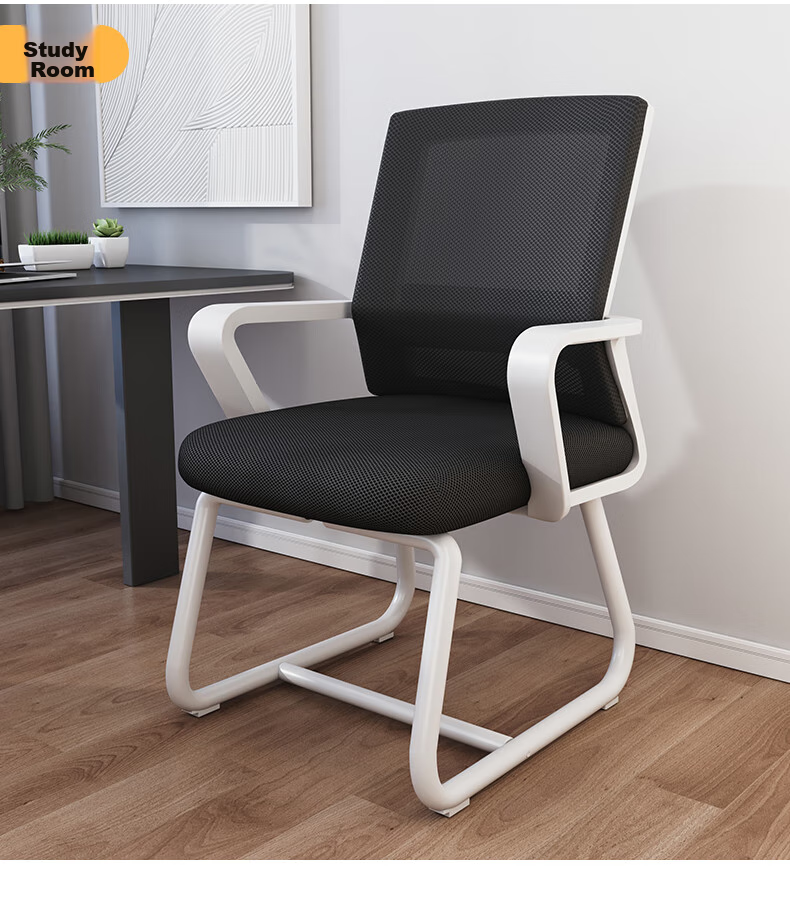 Chibailun Computer Chair, Conference Office Chair, Home Student Study Chair, Dormitory Chair with Backrest, Bow-Shaped Chair, Ergonomic Chair 26