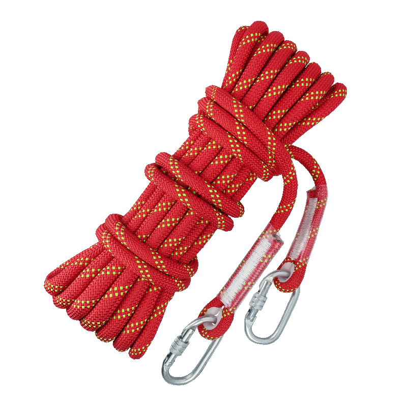 Gorm Safety Rope High Altitude Work Rope Insurance Rope Mountaineering Rescue Strap with Hook 14mm 30m RL191
