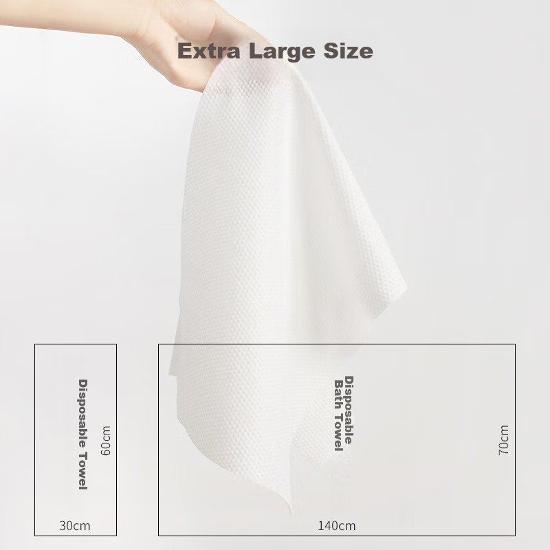 Home Maid Disposable Travel Essentials, Antibacterial Bath Towels 6 Pieces with Extra Towels 6 Pieces, Individually Wrapped, Thickened, Hotel Essential 7