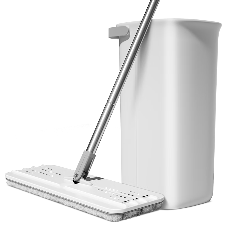 MARYYA Flat Mop, 33cm with 3 Cloth Strips And Bucket, No-Hand Wet And Dry Dual-Use Household All-In Floor Cleaning Mop, 2026 Wash-Dry Integrated System