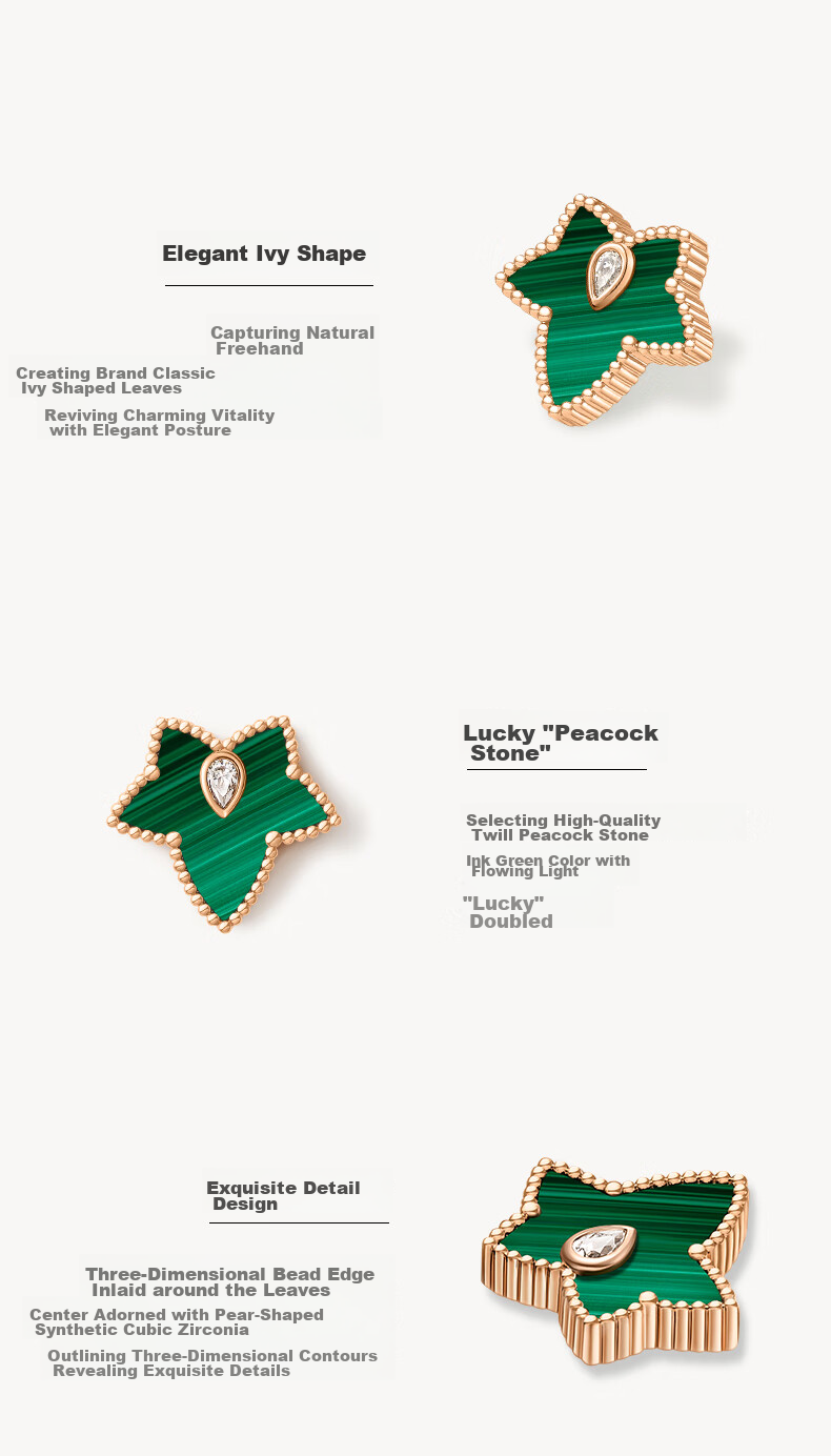 LOLA ROSE Evergreen Ivy Silver Stud Earrings, Elegant Birthday Gift for Wome 5