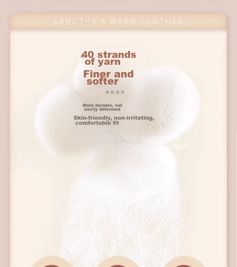 LangSha Women's Autumn Underwear Set, 100% Pure Cotton, 7A Antibacterial And Anti-Mite, Thin Cotton Thermal Underwear 9