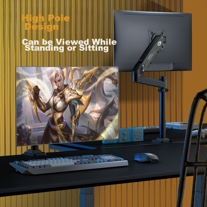 KALOC Monitor Stand, Monitor Arm, Mechanical Arm Display Stand, Computer Stand, Monitor Suspension Arm Bracket, Inverted Monitor Stand, Computer Desk Bracket DH100