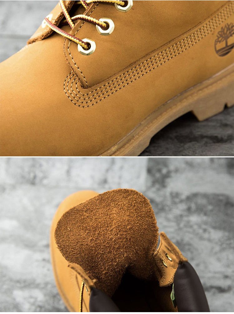 Timberland Men's Classic Waterproof Leather Outdoor Casual Yellow Boots 10061 Wheat Color Size 10/44 4