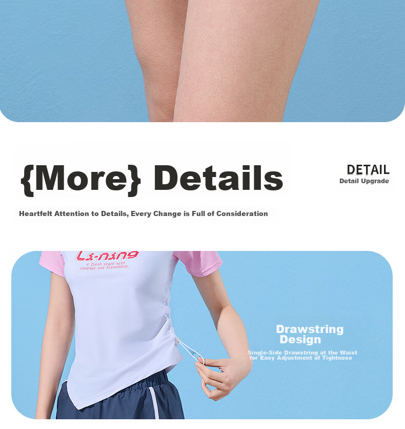 Li-Ning Women's Swimsuit, Sports Casual Two-Piece Boyshort Swimwear, Tummy Control Slimming Hot Spring Swimwear 465 Pink XXL 12