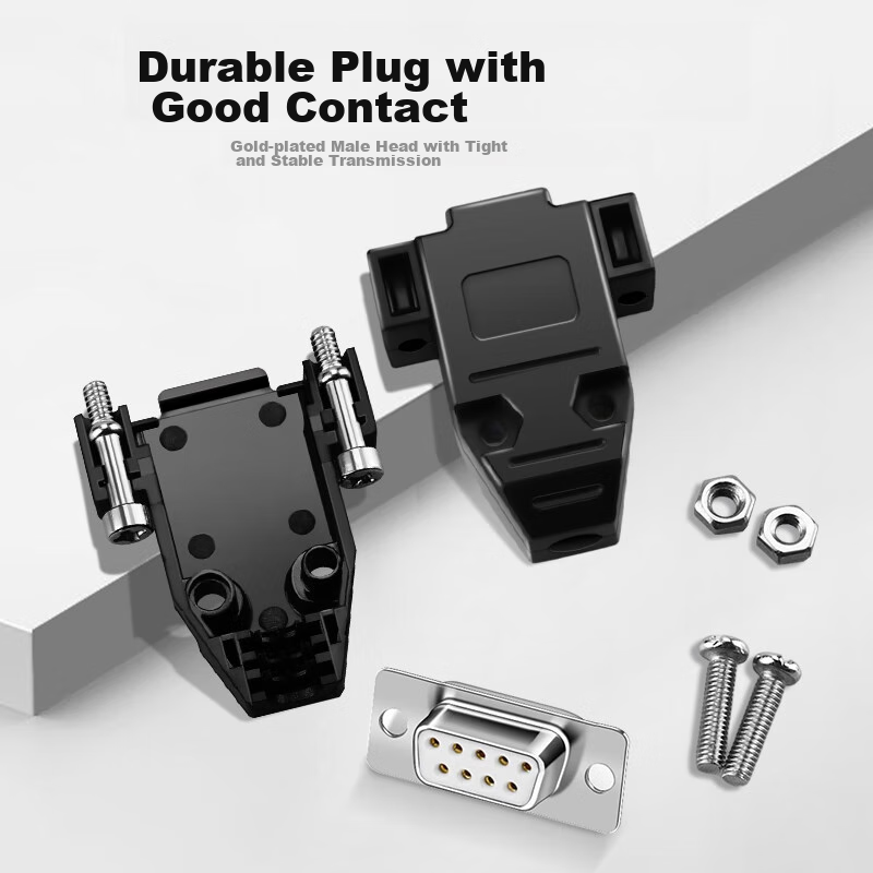 Разъем Beishanque DB9 Solder Female Connector + Housing, 2-pack, RS232