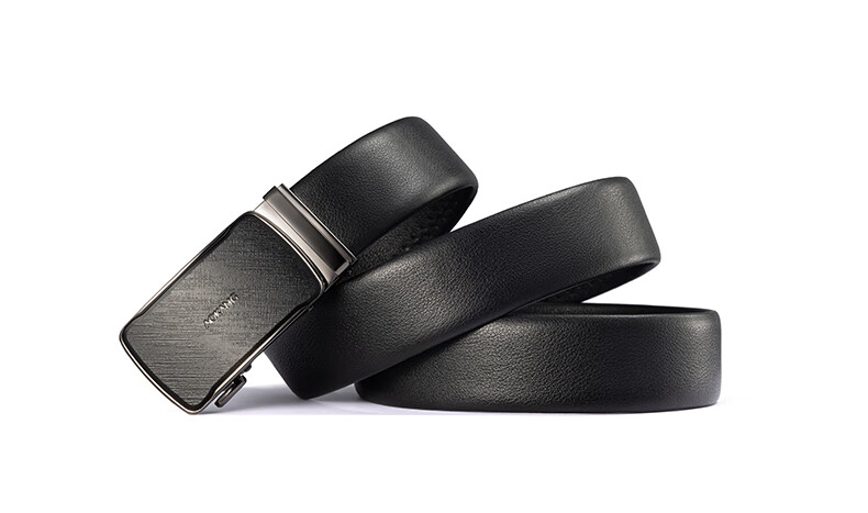 Aokang Men's Automatic Buckle Belt, Business Waistband, Top-Grain Leather Gift Box, Trouser Belt, Birthday Gift for Husband 10