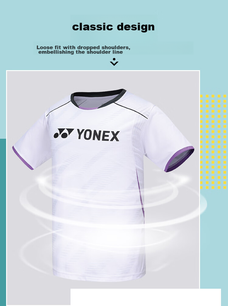 YONEX Badminton Dress, Sweat-Absorbing, Comfortable, Cool-Feeling, Fashionable Sports Skirt, 220184BCR, Black, Size O 4