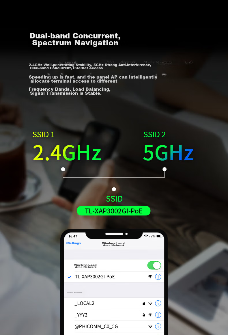 TP-LINK [Slim Design] AX3000 Dual-Band Gigabit Panel AP Whole-House WiFi 6 Wireless Mesh Networking, PoE Power Supply, AC Management TL-XAP3002GI PoE Milan Gold 11