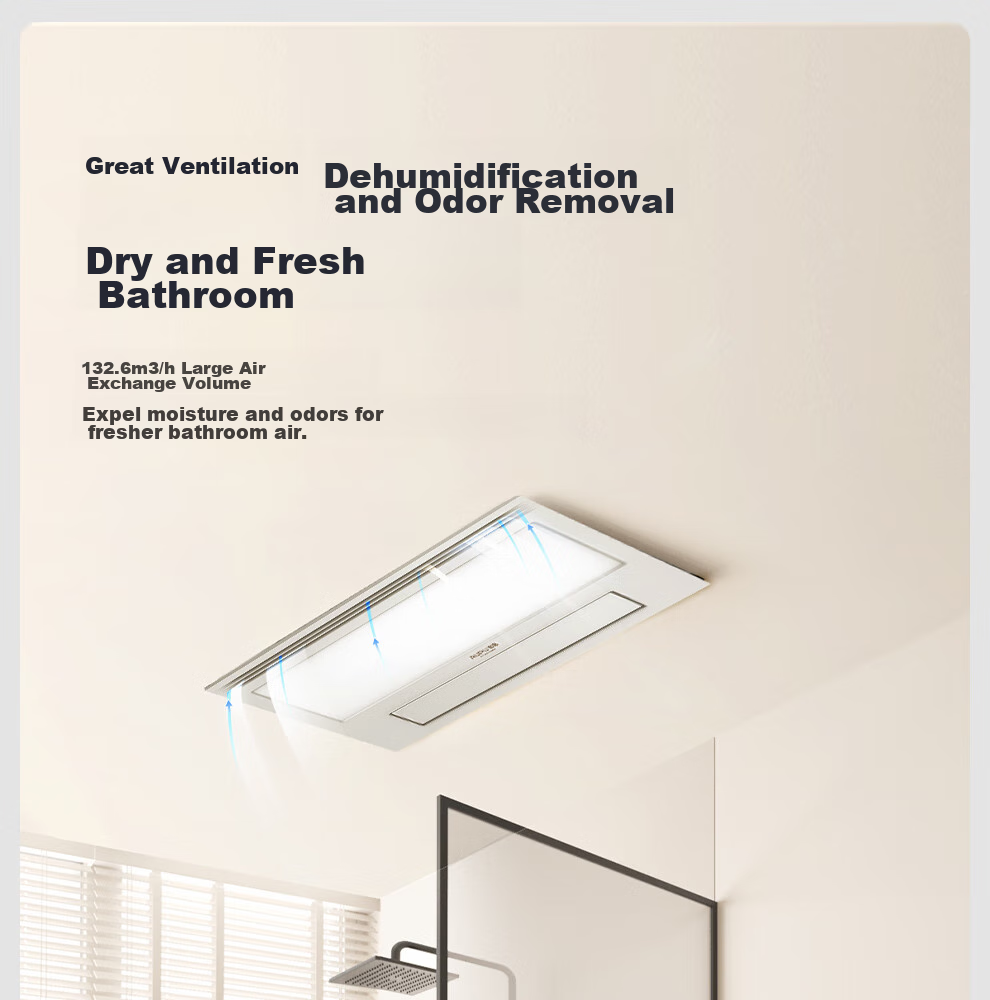 AUPU Wind Heating Bathroom Heater G Series Integrated Warmth Lighting Exhaust Fan with Adjustable Speed Strong/Weak Heating Bathroom Heater S11 15