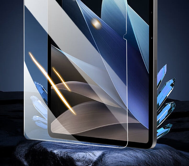 ESCASE Vivo Pad 3 Tempered Glass Screen Protector for Pad2/iQOO Pad 12.1-Inch 2023/24 Tablet Computer Film, Shatterproof, High-Definition Ultra-Thin Glass Protective Film, Transparent 2