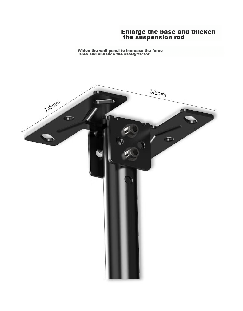 Jiangwutong TV Mount Bracket [26-60 Inches], Ceiling Hanging Bracket, 360-Degree Rotating Display Hanging Rod, LCD TV Suspension Bracket 4