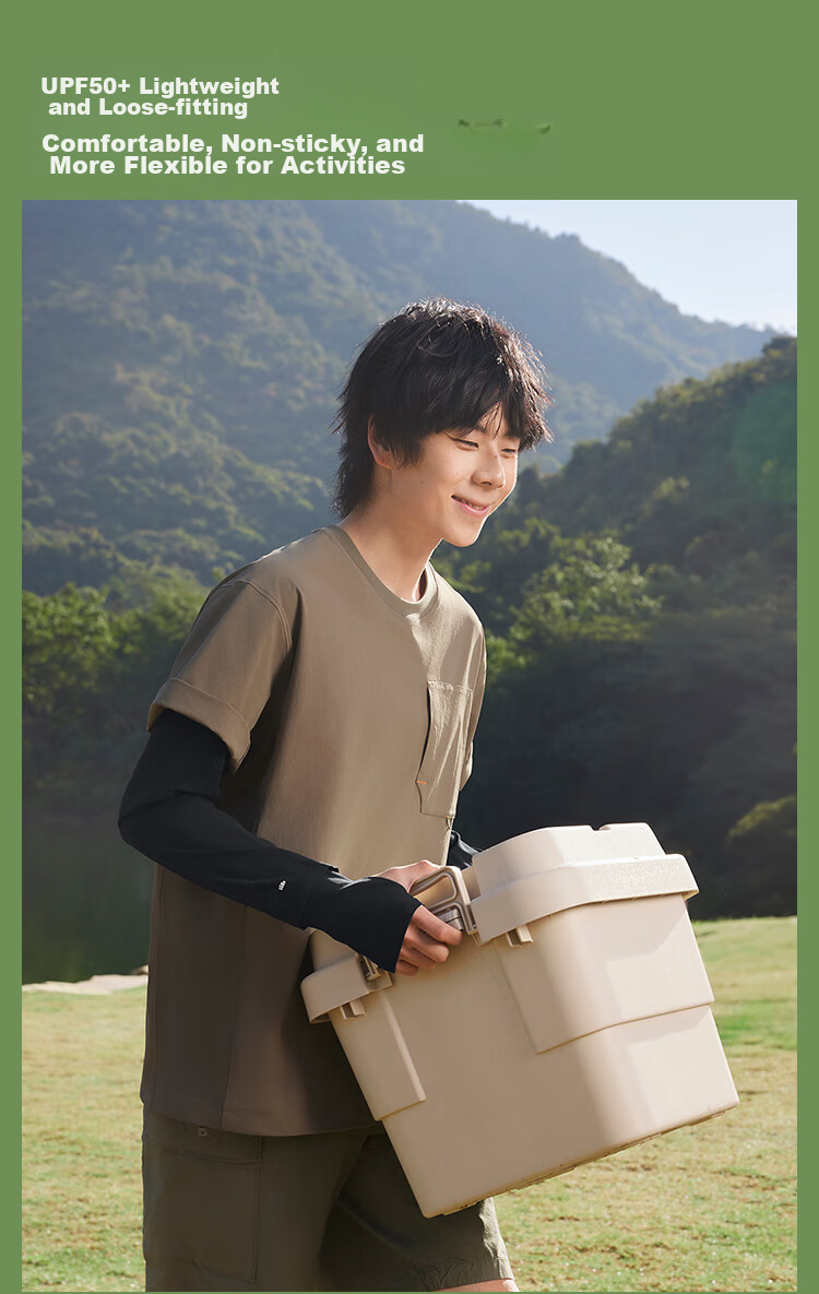 Beneunder Sun Protection Ice Sleeves for Men, Loose-Fitting UV-Resistant Arm Covers, Silk-Like Arm Sleeves, New Style AS017 4