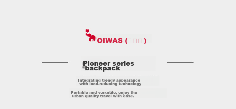 OWAS Pioneer Series Backpack for Men, Commuter Bag, Fashionable Business 15.6-Inch Laptop Bag, Travel Leisure Bag 1