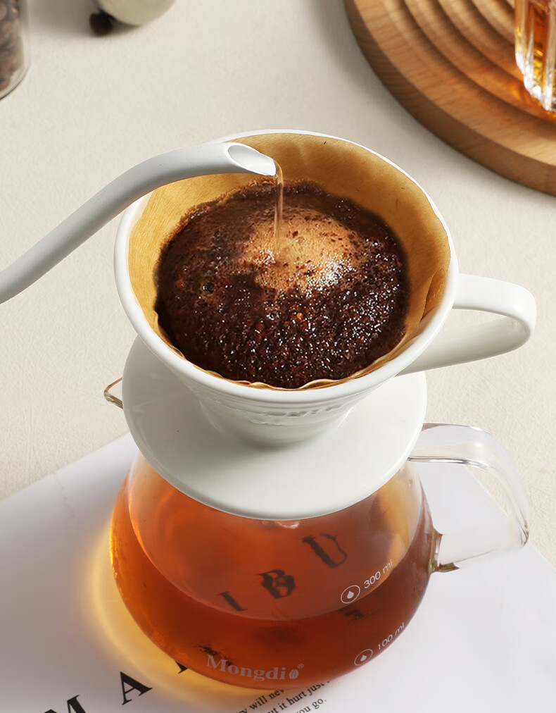 Mongdio Pour-Over Ceramic Filter Cup, V60 Drip Coffee Filter, No. 01 Red 5