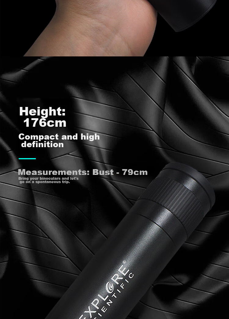 EXPLORE SCIENTIFIC Single-Tube Telescope 7X32 Wide-Angle High Magnification High-Definition Night Vision Concert Professional Outdoor Portable 12