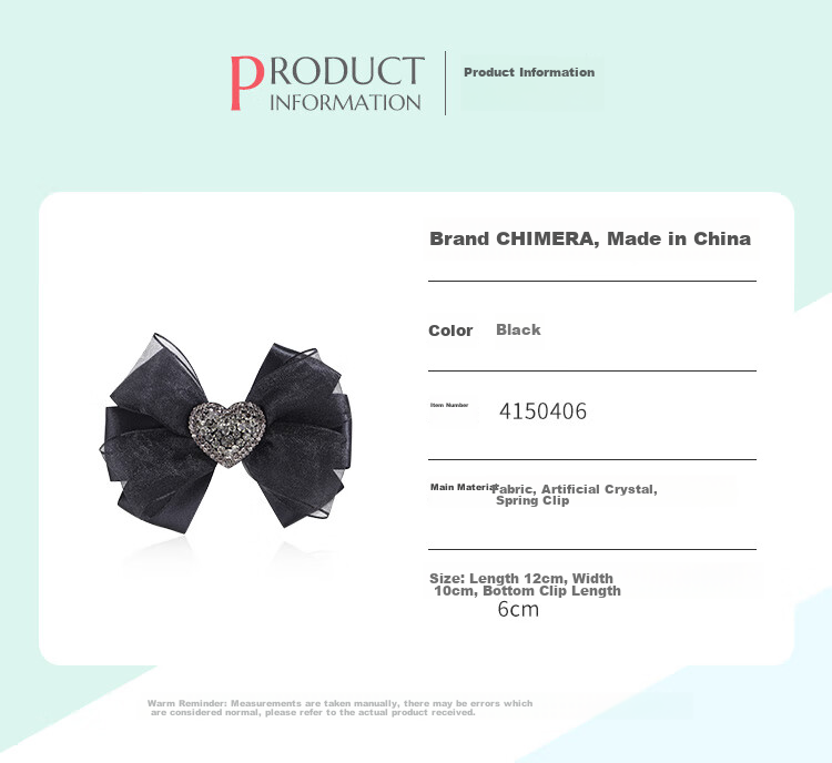 CHIMERA Back-Of Bun Hair Clip, French Bow Barrette, Half-Up Hairpin, Hair Accessory for Women, Mid-Autumn Festival Gift 2