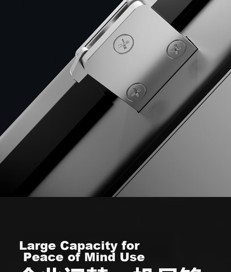 Deli Glass Door Lock, Smart Lock for Glass Doors, Fingerprint Lock, Password Lock, Access Control Machine, Attendance Machine, Integrated Office Glass Door Lock, Mini-Program Management AL120 25