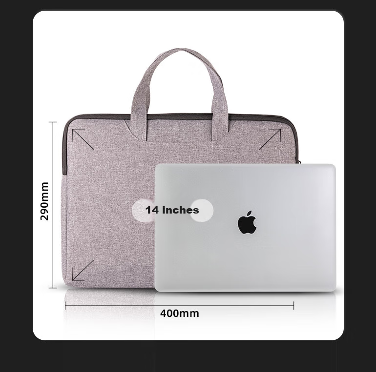 Deli Briefcase, Thickened Three-Dimensional Office Handbag, Conference Bag, Business Bag, Zipper Bag, Laptop Bag, Briefcase, Portable Handbag, Birthday Gift, Gray, New Or Old Randomly Sent 18