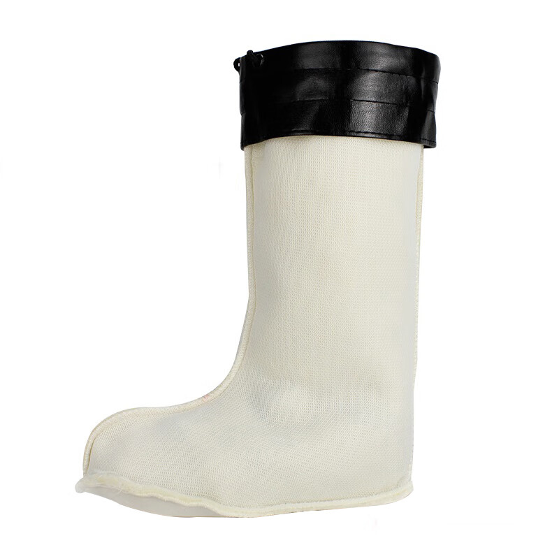 Warrior Men's Mid-High Fleece-Lined Rain Shoe Inner Liner Rain Boot Fleece Cover, Mid-High Long Fleece Cover (Fleece Cover Only), Size 41