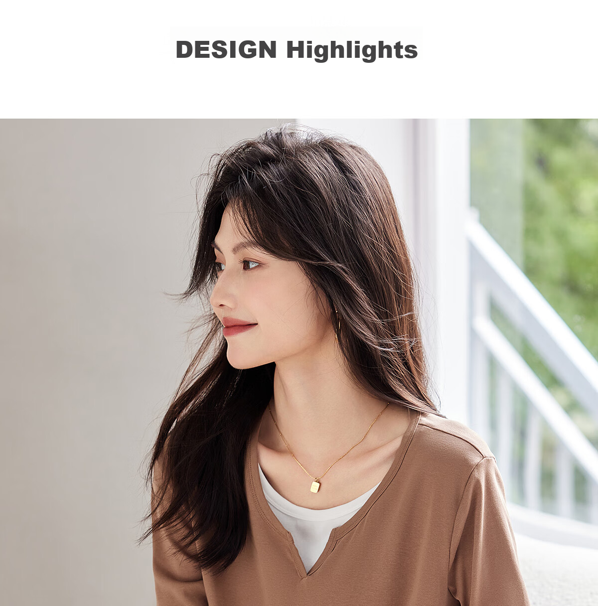 Taxiang Long-Sleeve T-Shirt for Women, Wilderness Maillard Small V-Neck Faux Two-Piece Top T-Shirt Spring Autumn Contrasting Color Base Shirt T143T2042 7