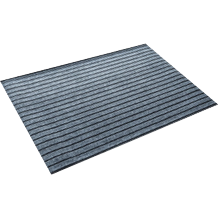 JD Original Striped Flocked Entrance Mat, Home Use Cuttable Dust-Removing Non-Slip Absorbent Doormat, Gray 40*60cm